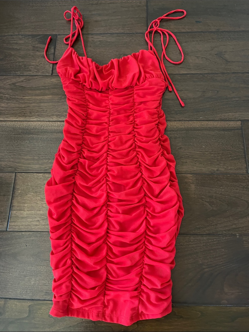 Princess Polly Ruched Tie-Shoulder Dress